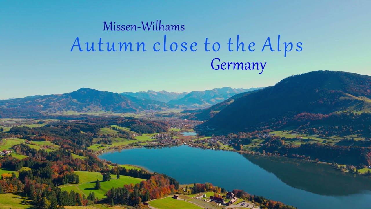 Autumn close to the Alps - Missen Wilhams, Germany - [4K] Drone Cinematic
