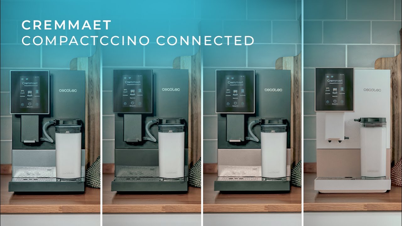 Máquinas de café superautomáticas - Cremmaet Compactccino Connected White Rose