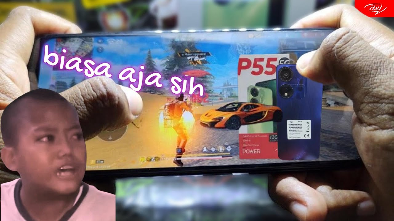 itel P55 5G Ram 6GB Game Test FreeFire Max || Handcam || Dimensity 6080 (6 nm) || 5000 mAh