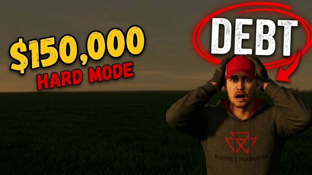 $150,00 Debt on Hard Mode... Hay Farm Survival Begins