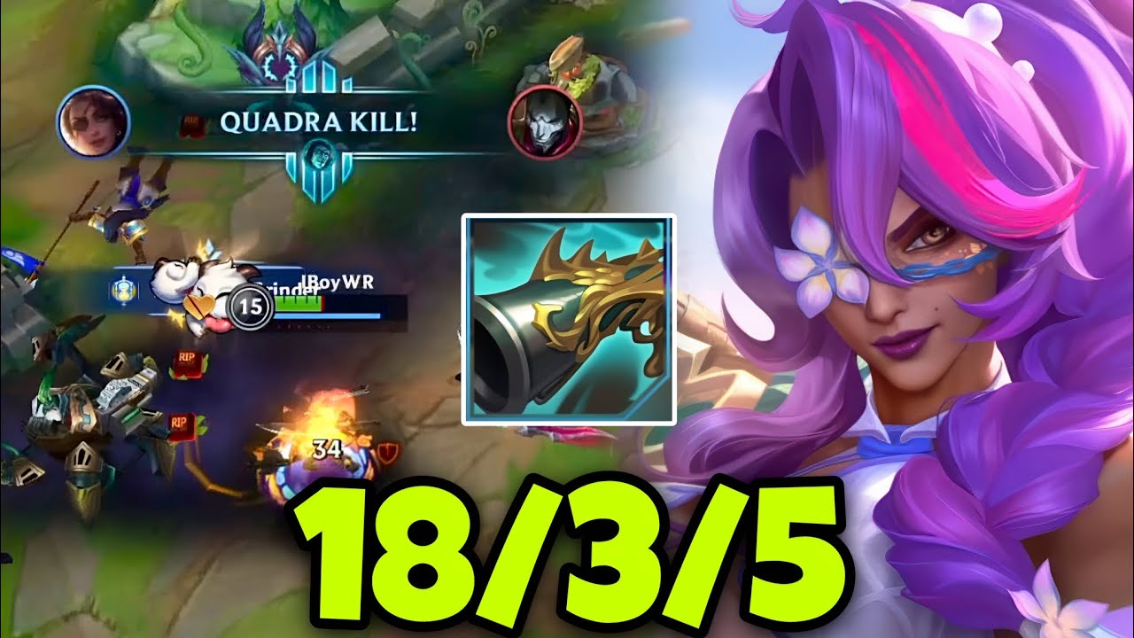 WILD RIFT ADC // THIS SAMIRA CARRY 1V9 WITH THIS BUILD AND RUNE IN PATCH 6.2L GAMEPLAY!