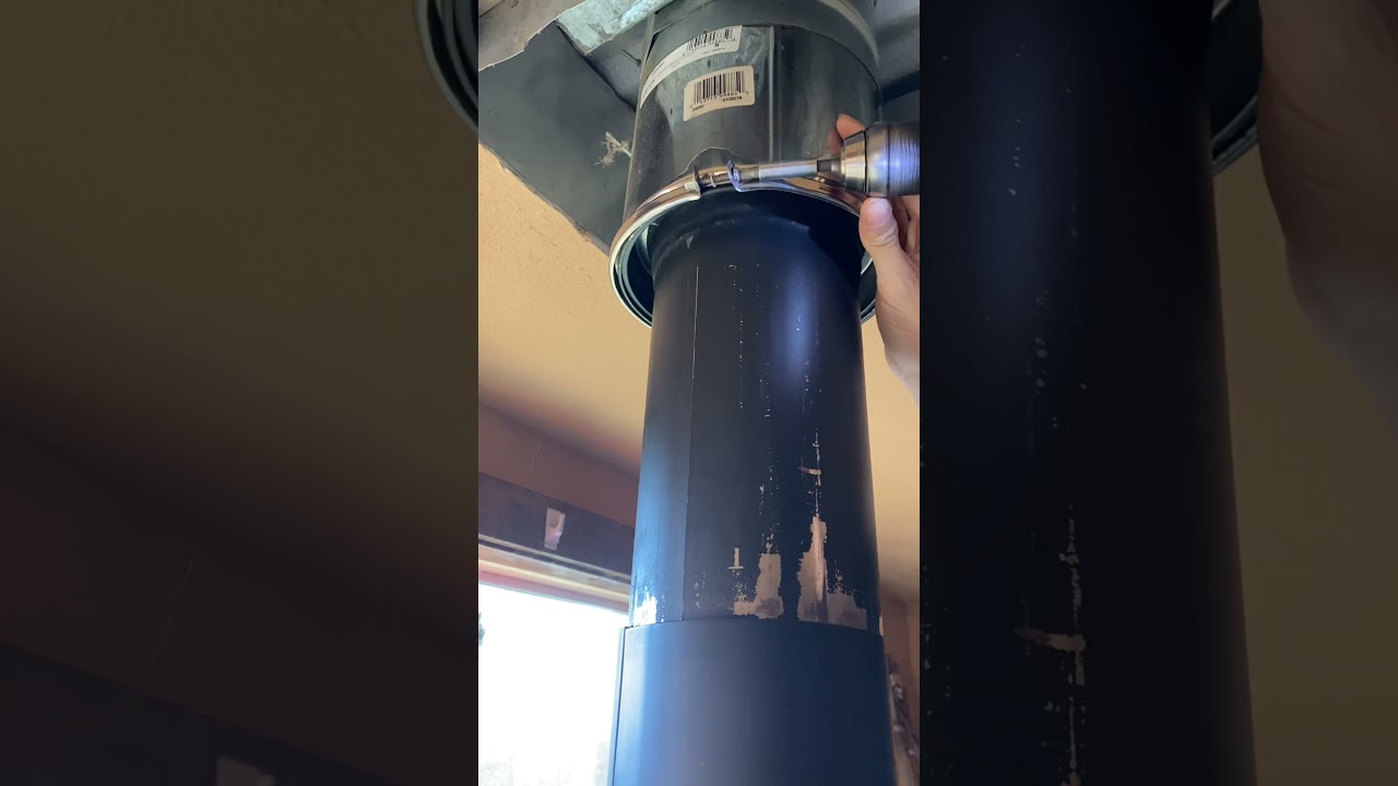 Chimney after 1 month of burning pine firewood
