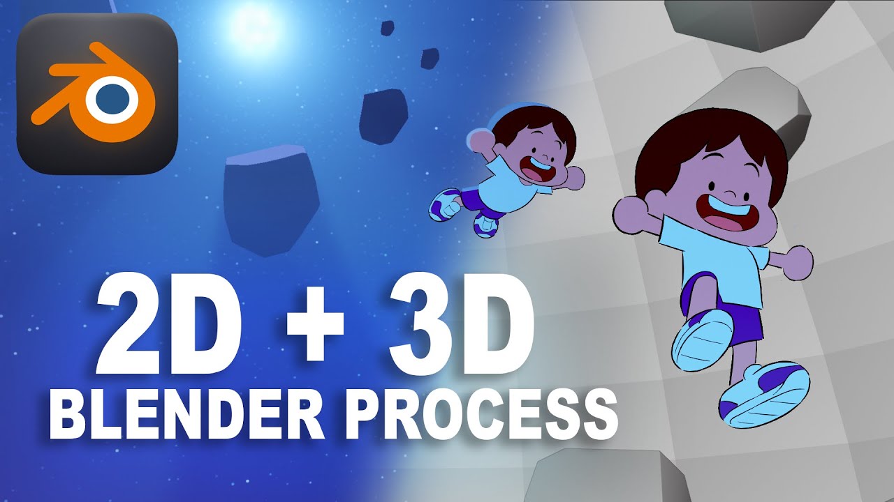 Starting a 2D+3D Scene in Blender (My Exact Setup)
