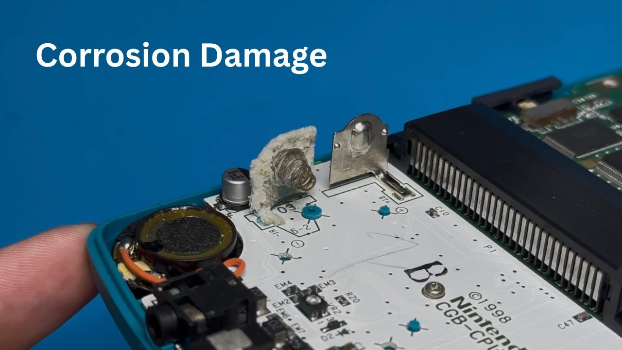 Game Boy Color Battery Corrosion Repair