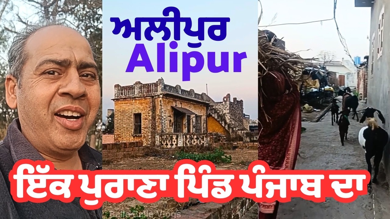 ਇੱਕ ਪੁਰਾਣਾ ਪਿੰਡ ਪੰਜਾਬ ਦਾ ਅਲੀਪੁਰ a glimpse of an old village of punjab_Ali Pur district Ropar