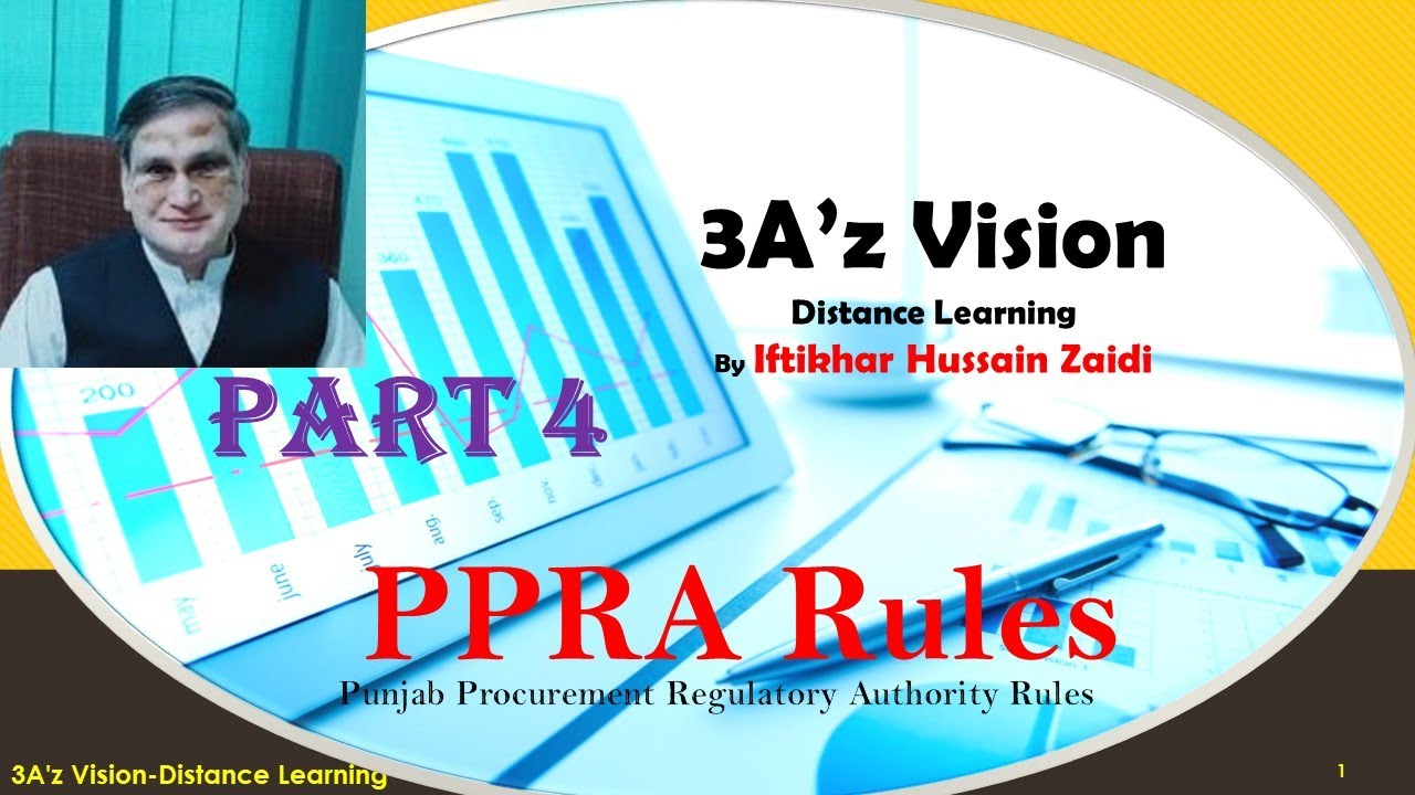 PPRA Rules (Part-4), Punjab Procurement Regulatory Authority Rules