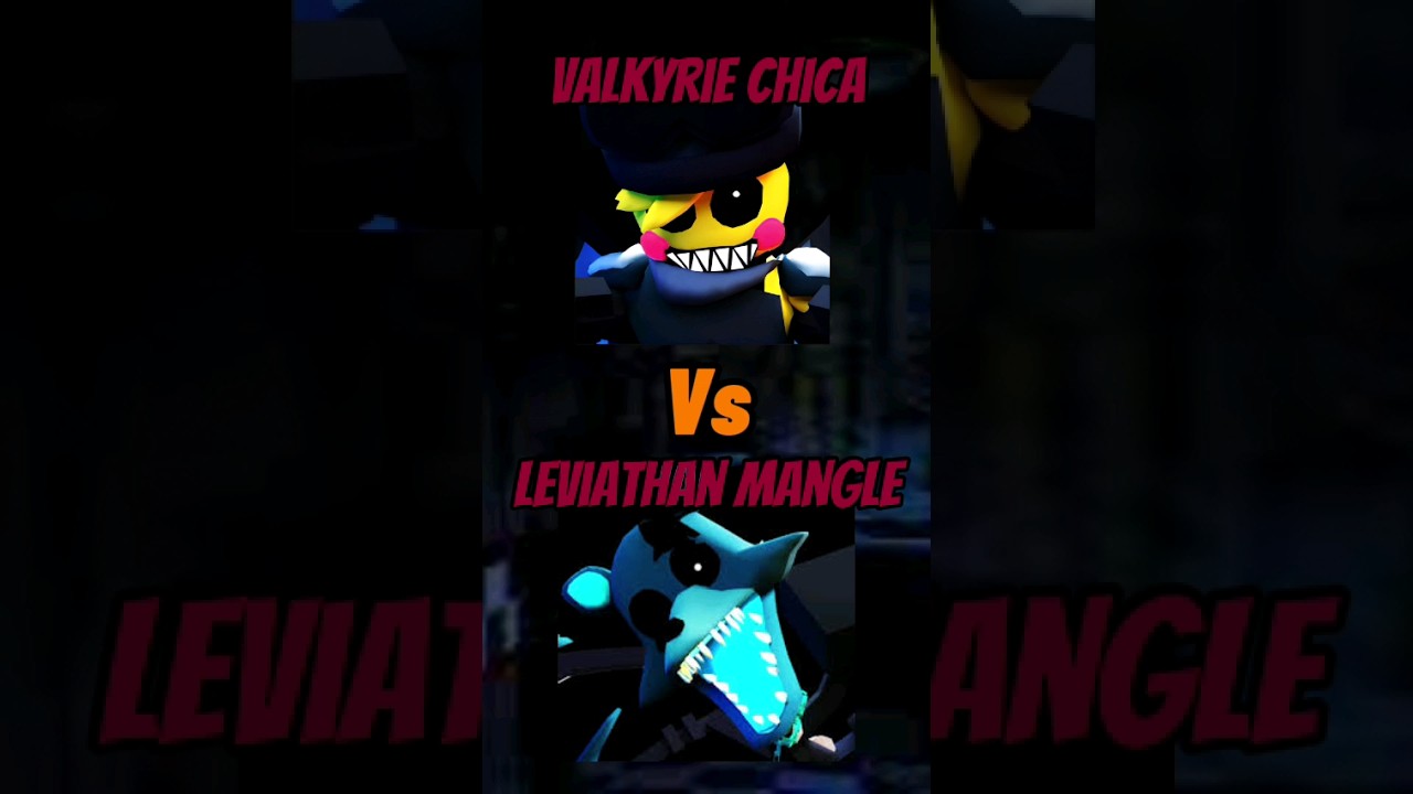 Valkyrie chica Vs Leviathon mangle in FnTd #shorts #roblox #fntd #fnaf