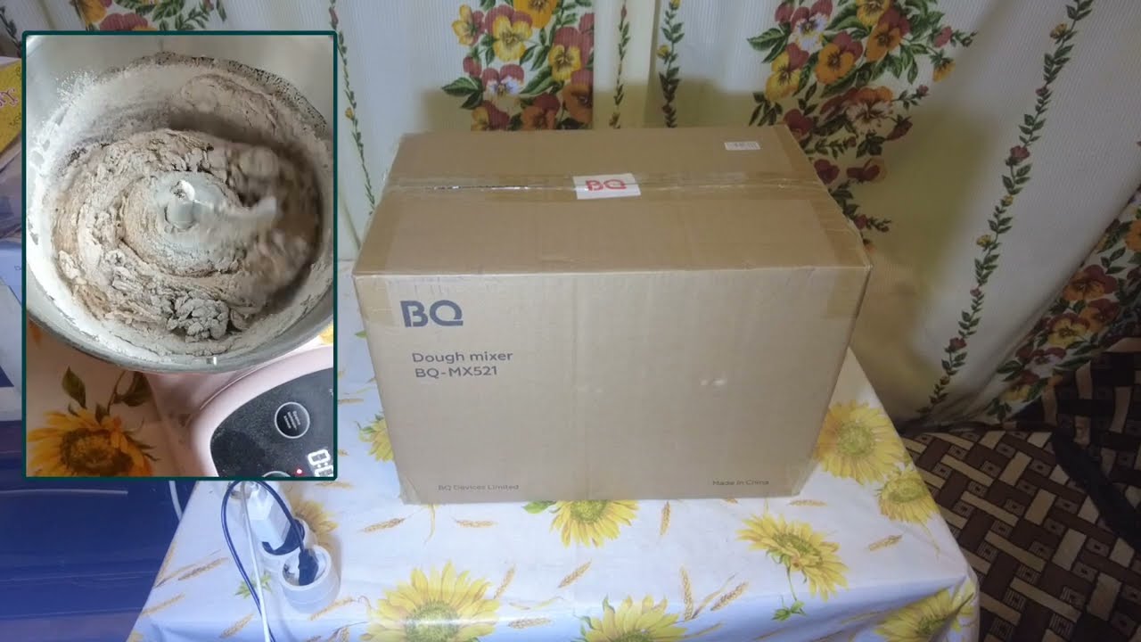 Тестомес BQ MX521 с функцией ферментации распаковка и обзор #тестомес