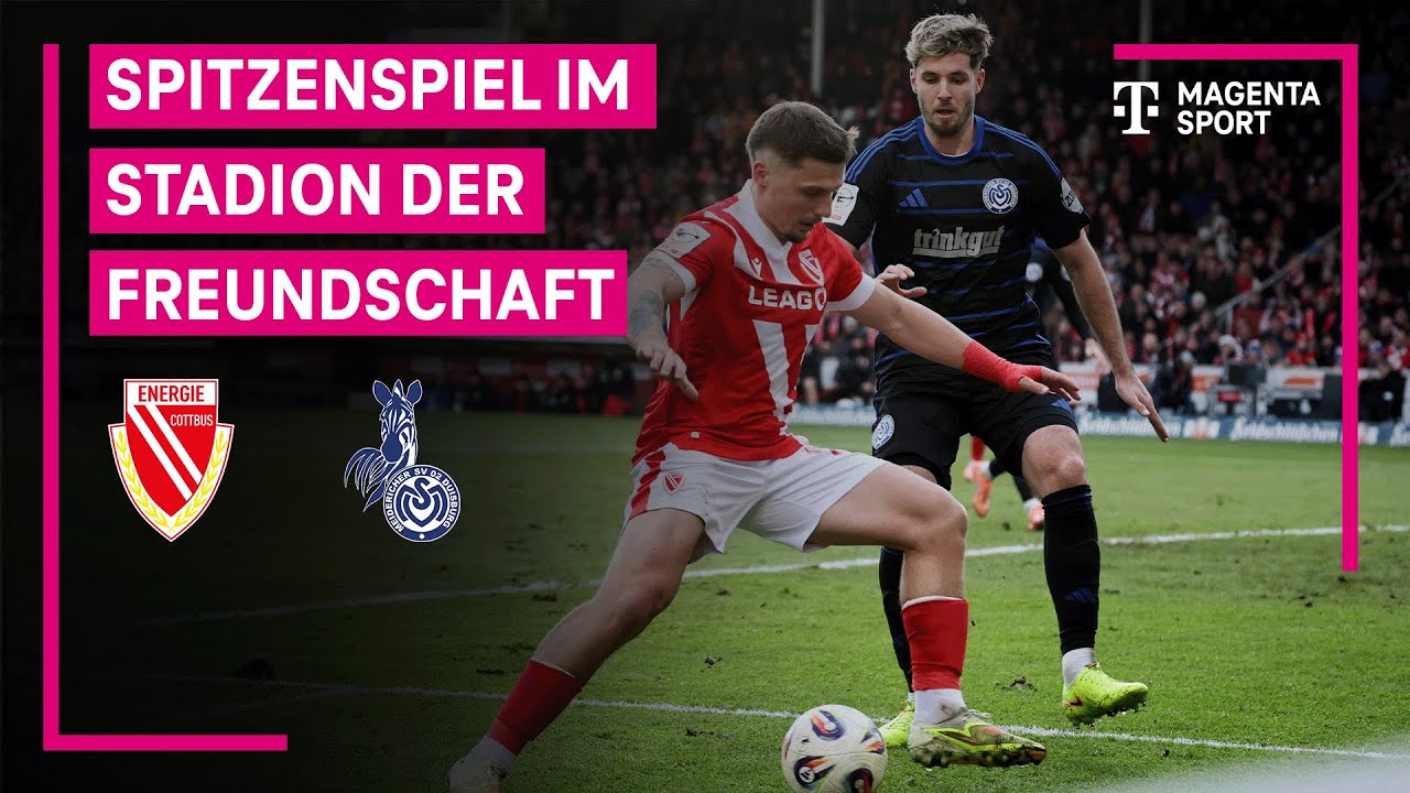 FC Energie Cottbus - MSV Duisburg, Highlights mit Live-Kommentar | 3. Liga | MAGENTA SPORT