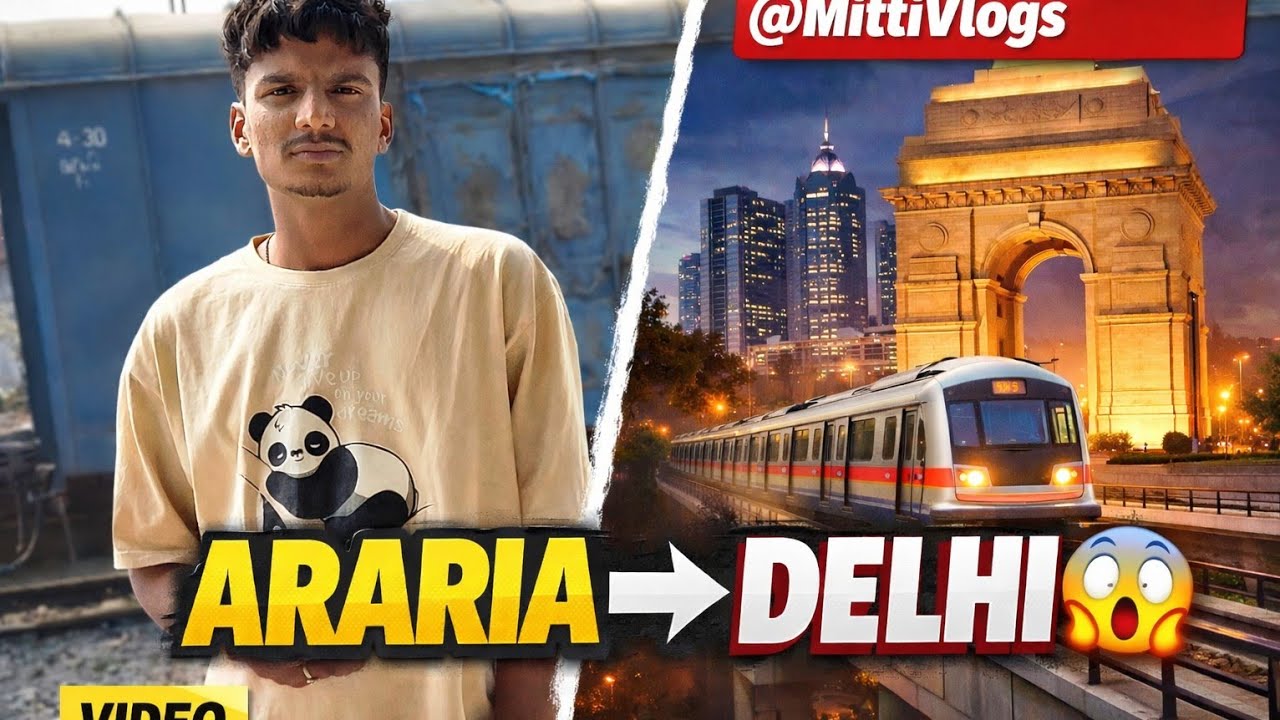 ARARIA ➡️ DELHI || Mitti Vlogs || please subscribe my YouTube channel 
