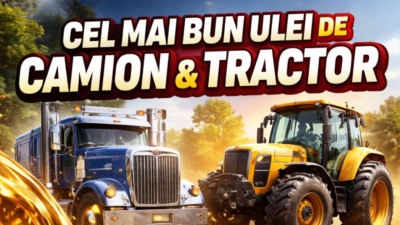 Cel mai bun ulei de motor la tractor si camion 10w40-15w40-5w40-5w30- 0w30-0w20