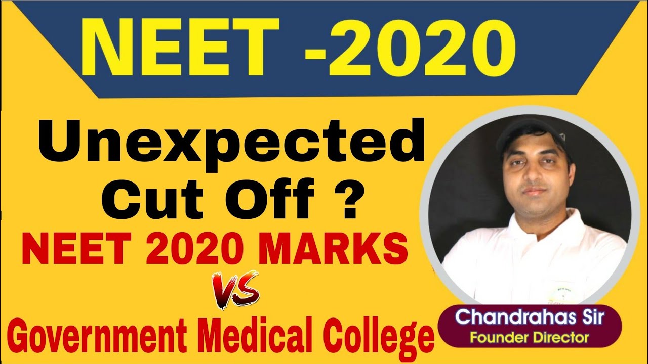 NEET RESULT 2020 Expected Cut Off | NEET Marks vs Government Medical College | MBBS | Chandrahas Sir