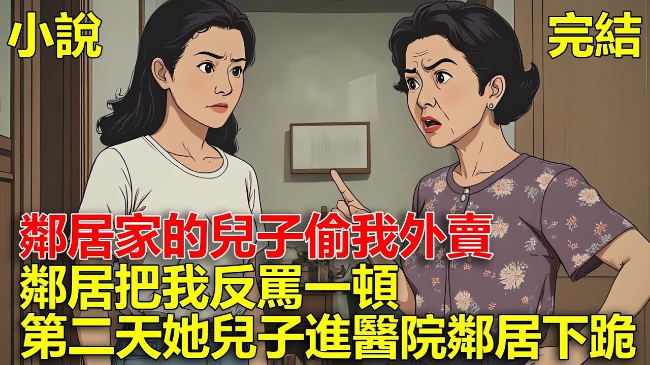 鄰居家的兒子偷我外賣，鄰居把我反罵一頓，第二天鄰居的兒子進了醫院，鄰居跪求我提供訂單資訊！