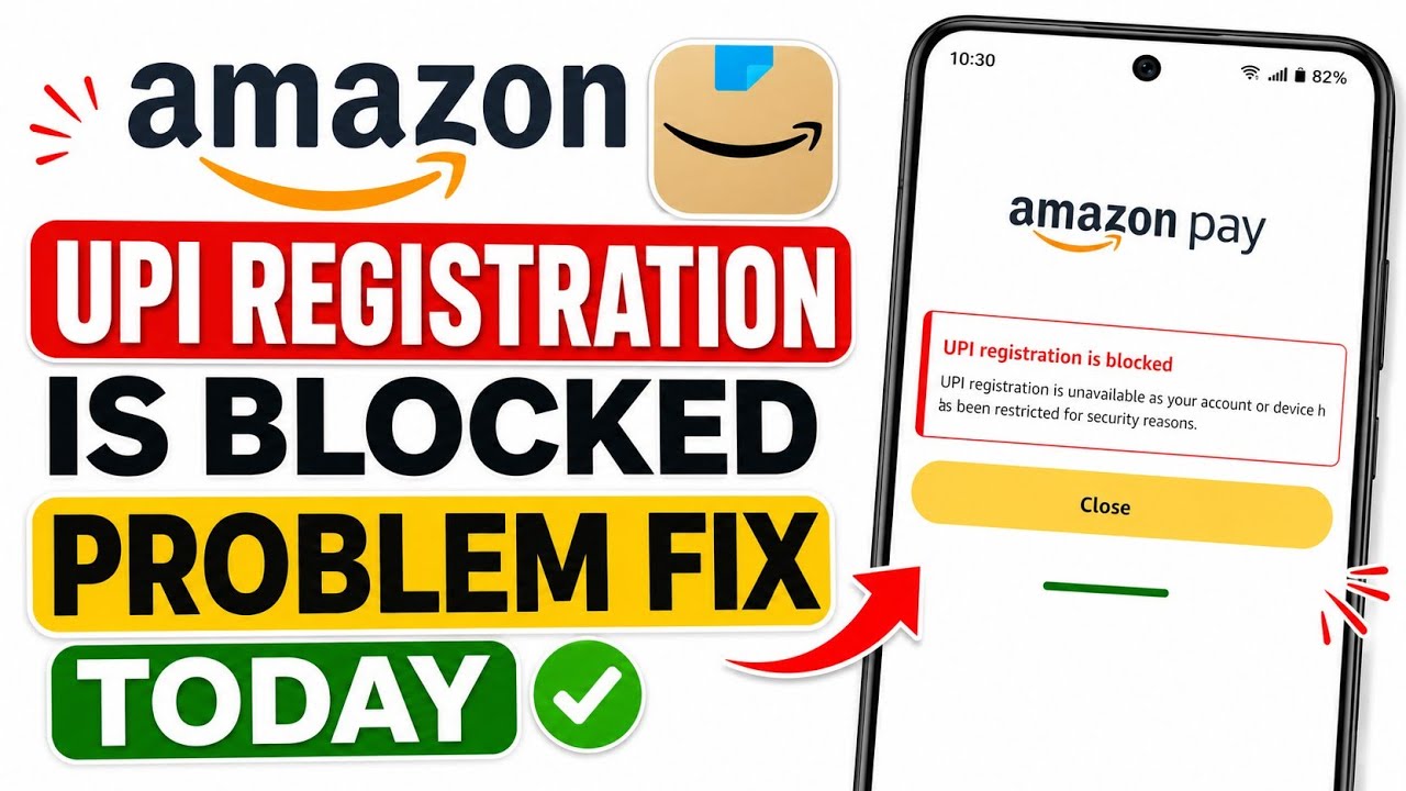 UPI Registration Blocked on Amazon Pay || Amazon Pay UPI Registration is unavailable as your acco...