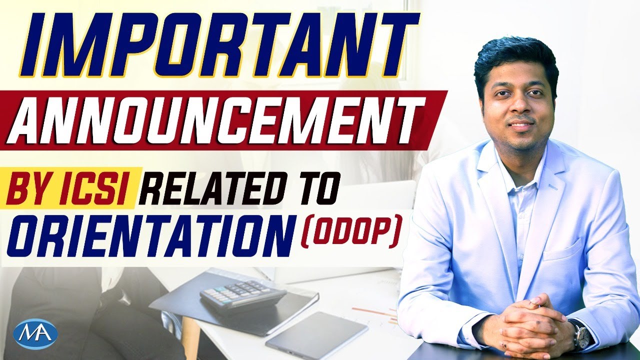 Important Announcement by ICSI - CS STUDENTS DON'T IGNORE THIS
