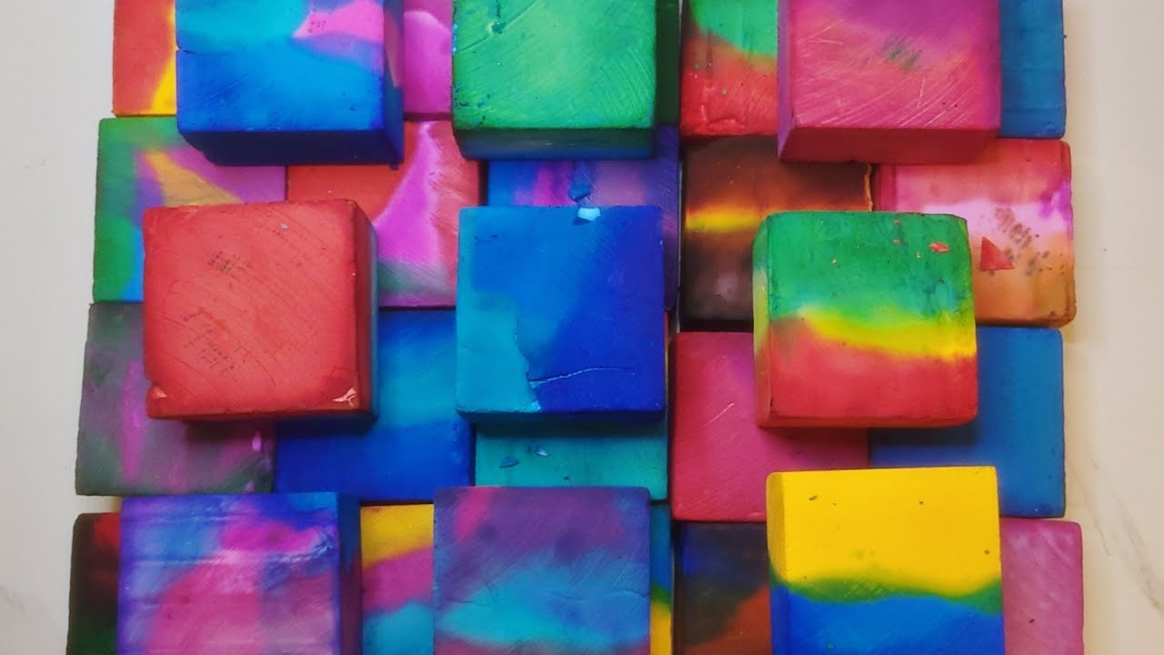 30 fresh colored gym chalk / 2k+ Celebration |Oddly satisfying |ASMR |Sleep aid|Relax|Anxiety relief