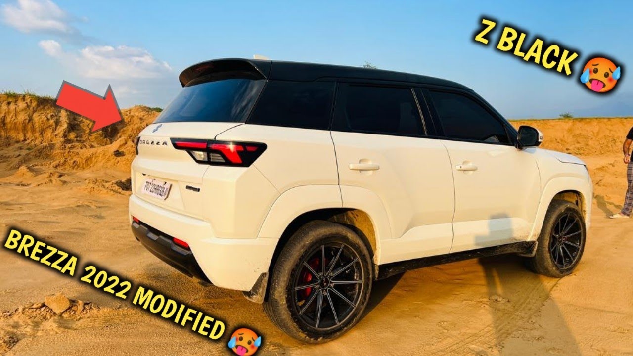 MY BREZZA 2022 GOT Z BLACK GLASS 😍 ज़हरीली नागिन बन गई 😰  LEGAL TINT GLASS IN 🇮🇳 NEW BREZZA MODIFIED
