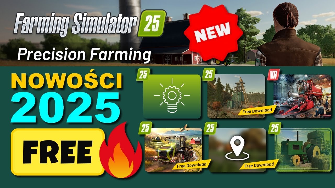 🔥Farming Simulator 25 - 🔥Precision Farming, Free Content, Remaster Map, Patch 1.6, Farming VR  #FS25