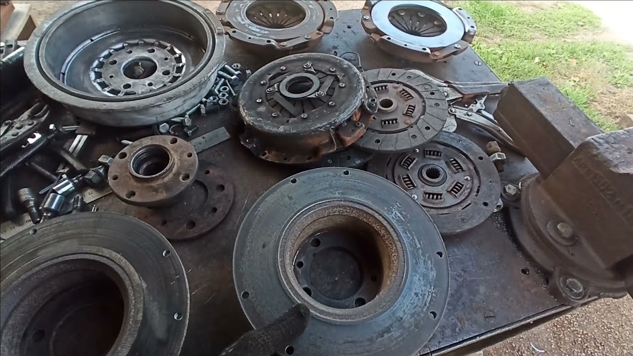 Полноценное сцепление для минитрактора ( ДВА варианта...один без СВАРКИ ) 