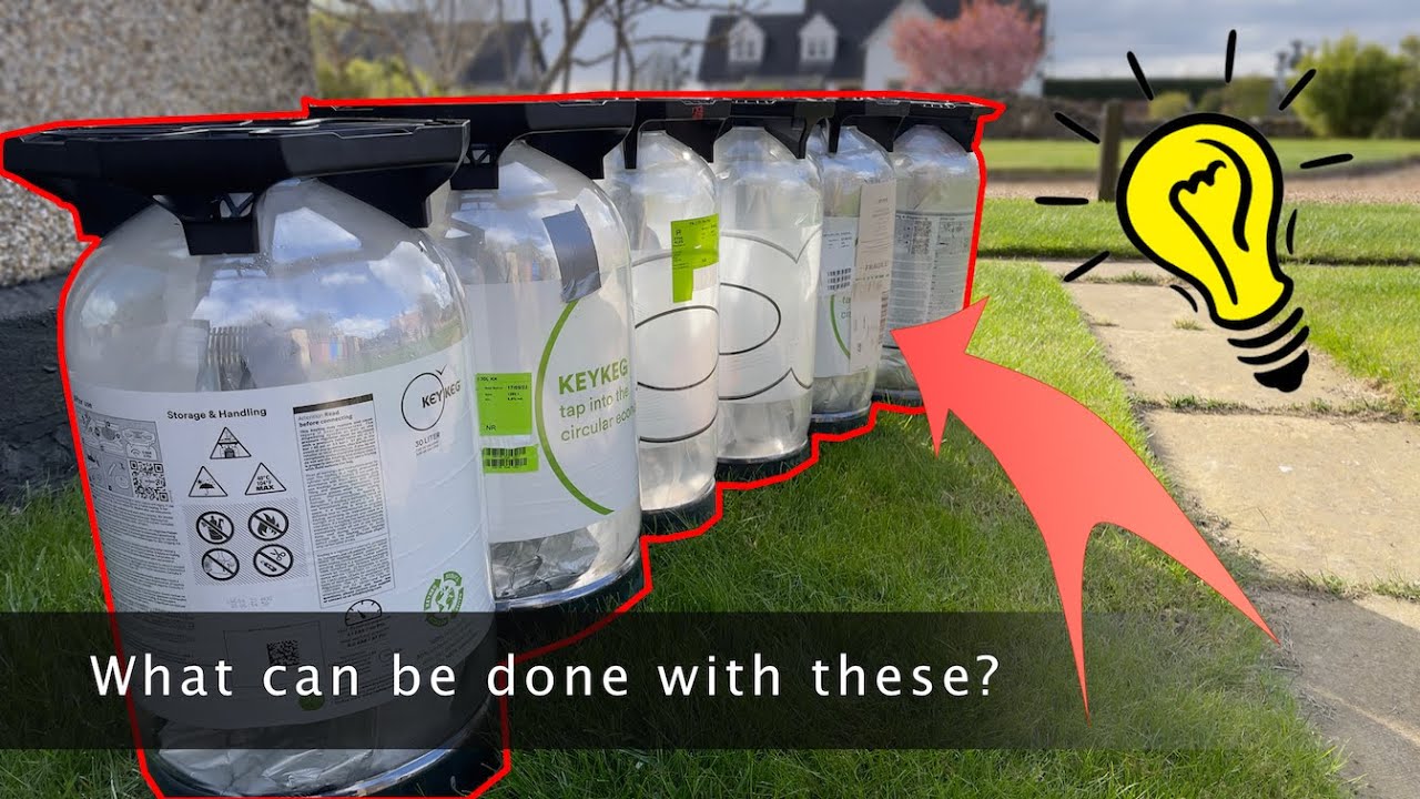 Recycle KeyKeg project #1 | 1 keg 2 plant growers