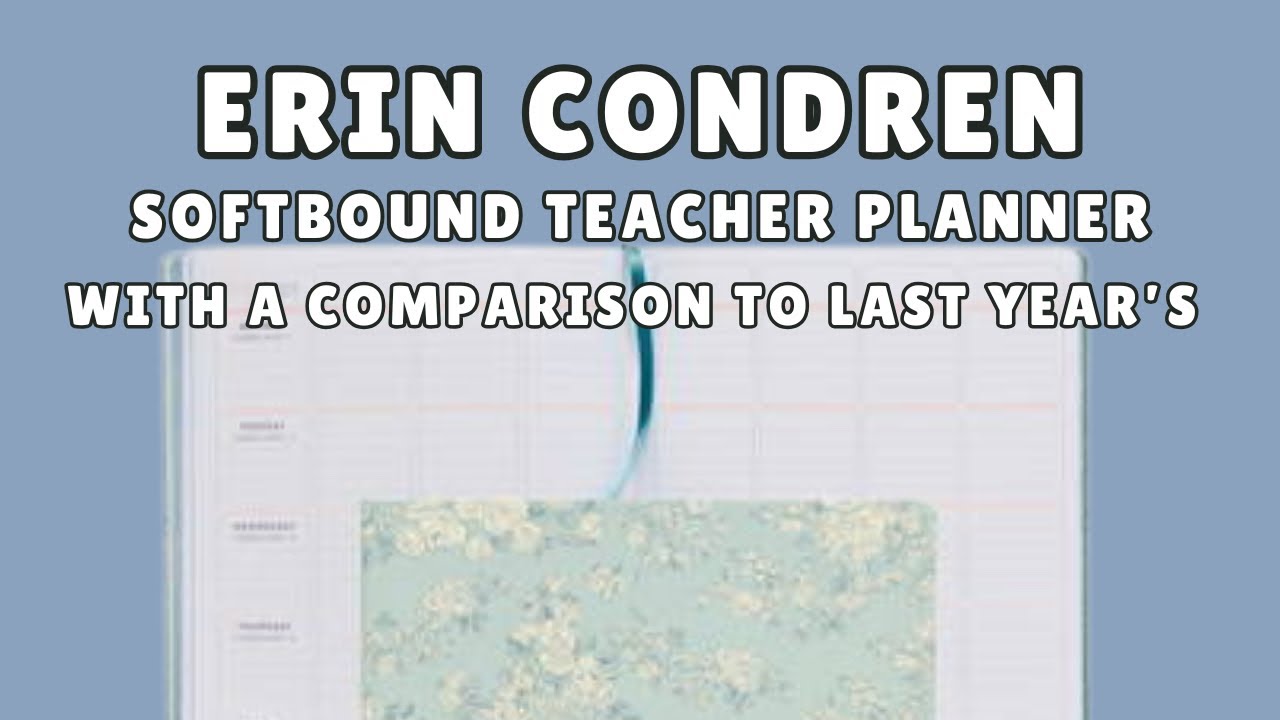 Учительский ежедневник Erin Condren в мягкой обложке на 2026&ndash;27 учебный год | Обновленная нумерац...