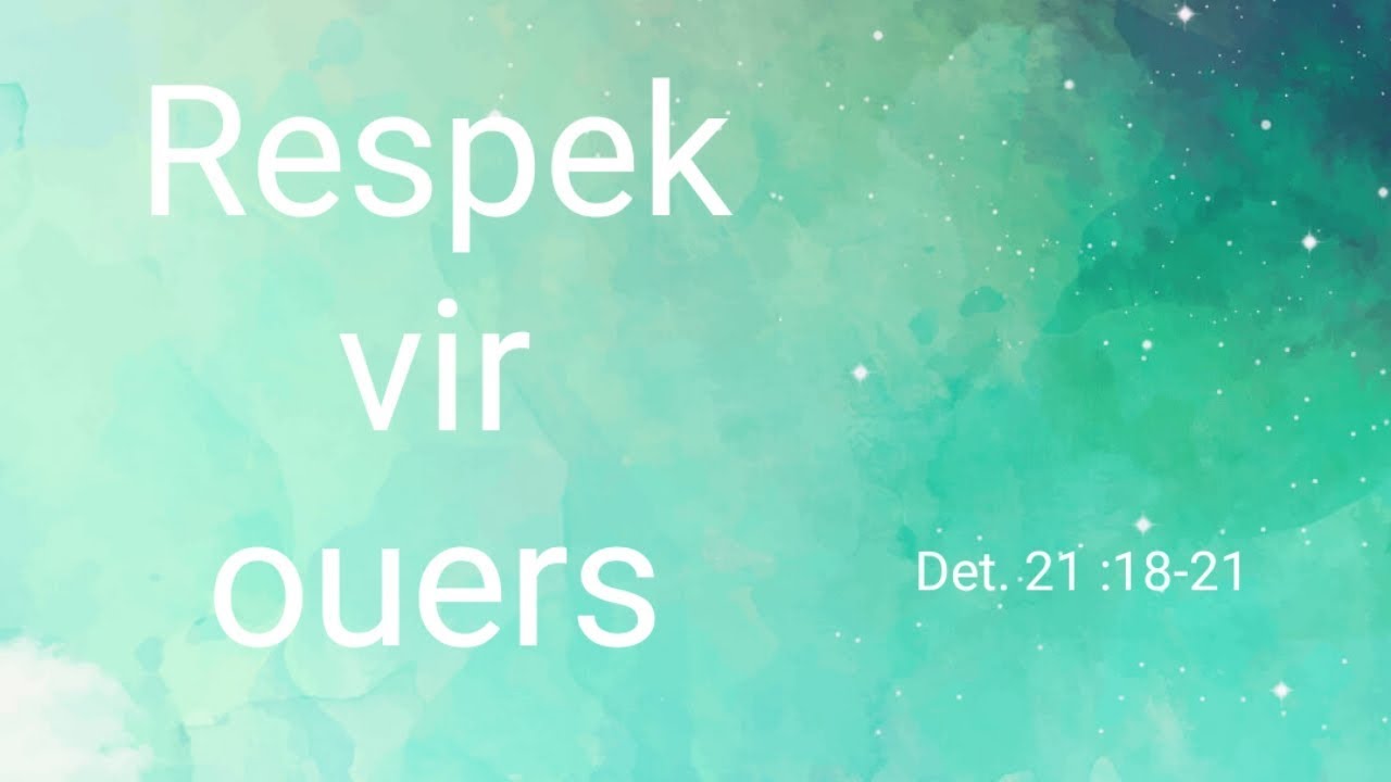 Respek vir ouers