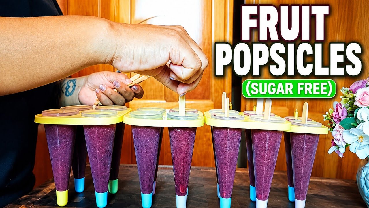 Sugar-Free Fruit Popsicles | Easy Frozen Treat Kids Love!
