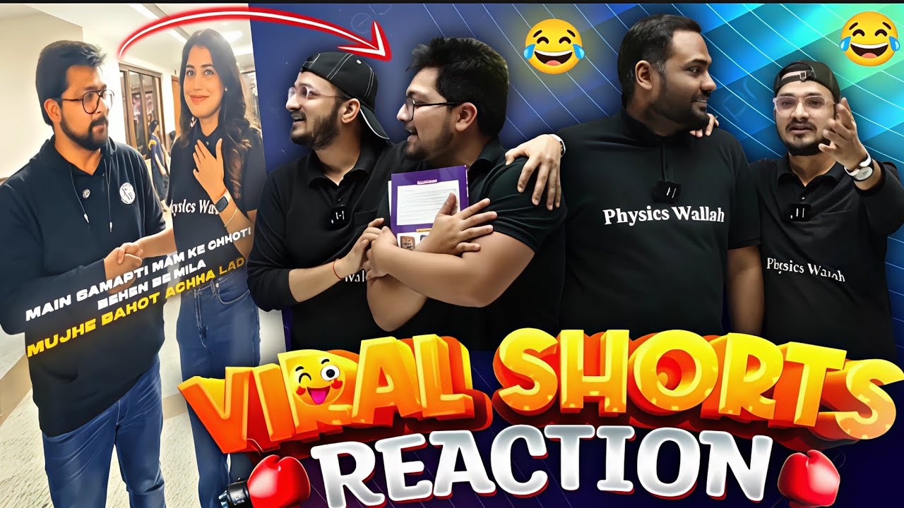 Om sir and Rohit Agarwal Sir react on Viral short😂 | Nikhil Sir and Astha Ma'am | Physics Wallah