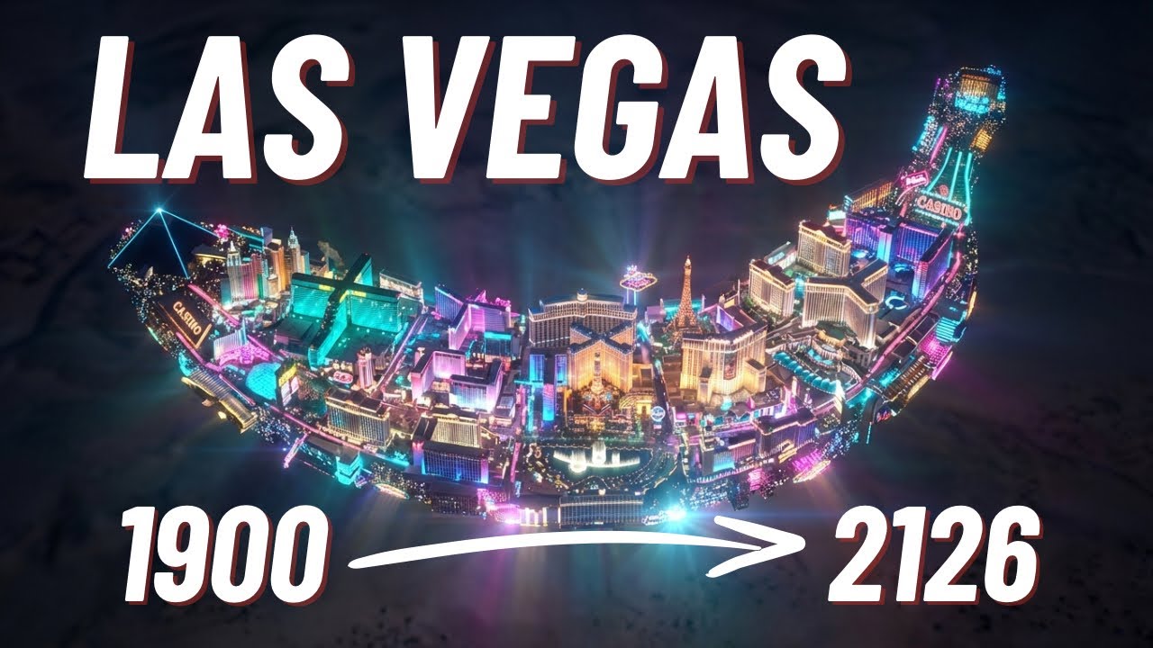 LAS VEGAS - Evolution in Timelapse. 1900 - 2126