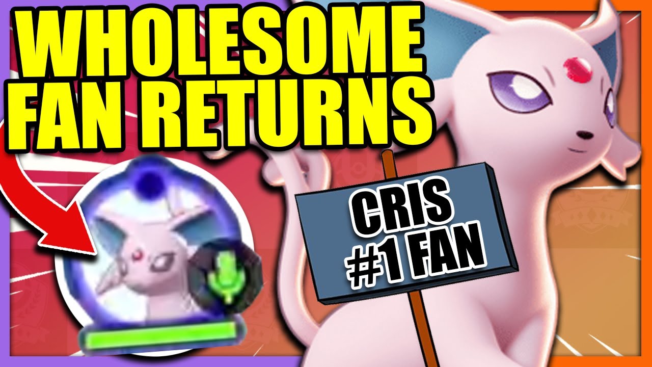 I got matched with the most WHOLESOME CrisHeroes Fan ever again!! | Pokemon Unite