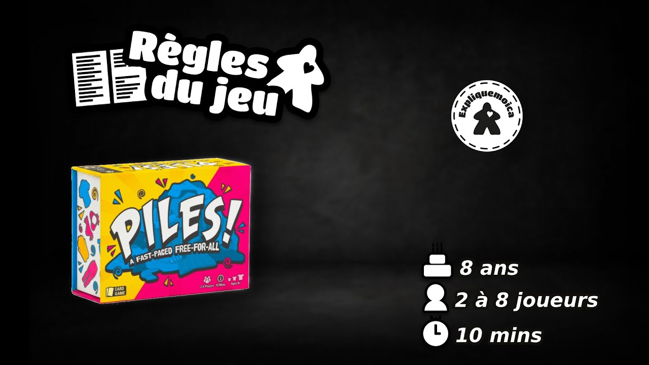 🧦 PILES 🧥 règle du jeu #expliquemoica