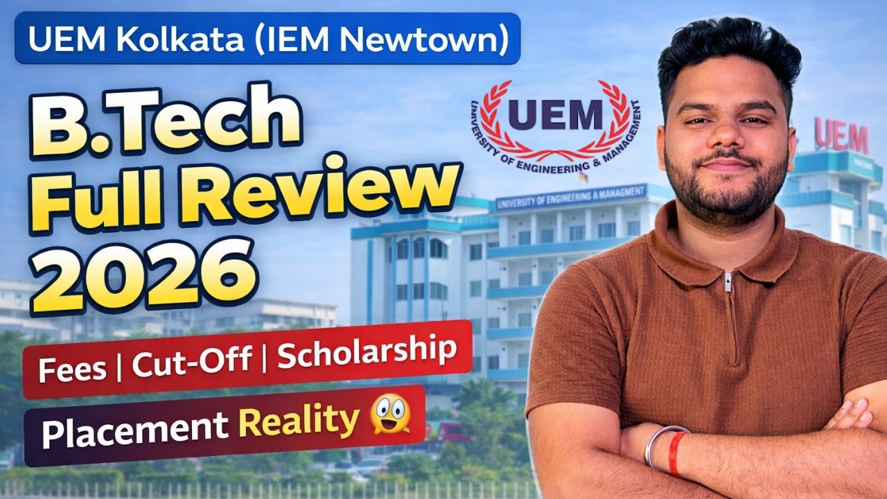 UEM Kolkata B.Tech Full Review 2026 🔥 | IEM Newtown | Placement, Fees, Campus Tour #iemjee2026