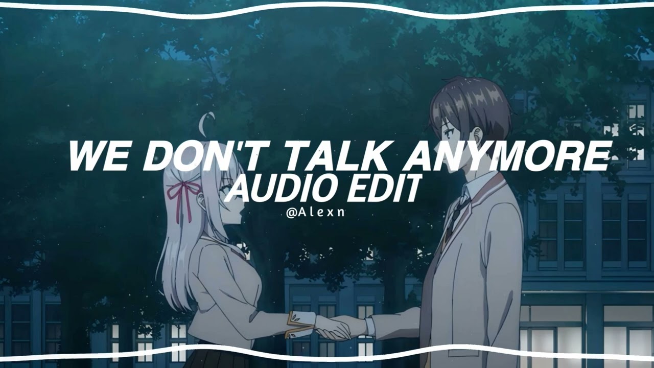 WE DONT TALK ANYMORE  - Charlie Puth Ft Selena Gomez (TikTok Mix) /AUDIO EDIT