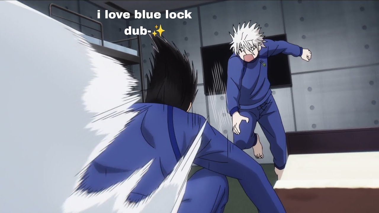 Blue lock being funny in dub.