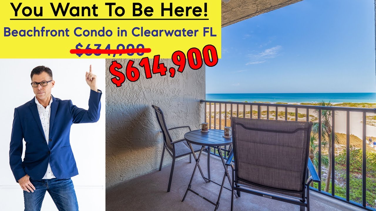 Beachfront Condo on Sand Key in Clearwater Florida! 1290 Gulf Blvd, Unit 405