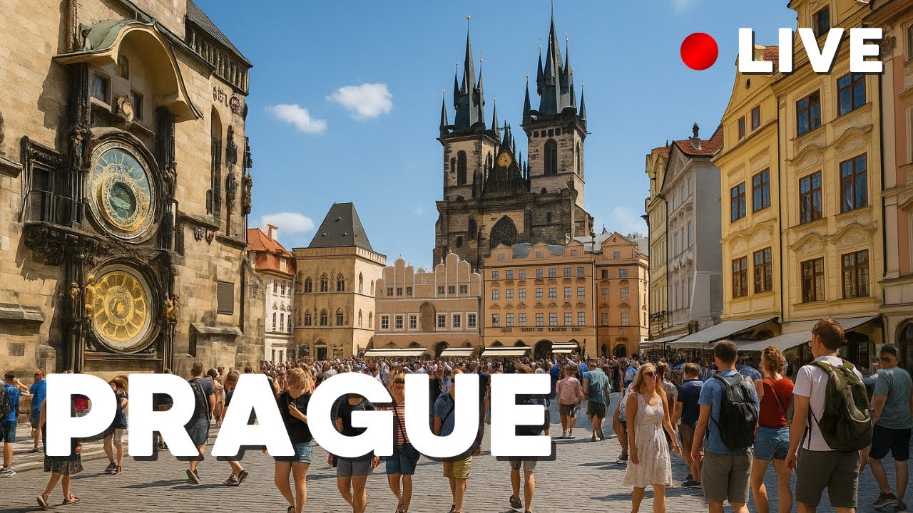 LIVE Prague Walking Tour | ASMR | Charles Bridge, Old Town, Prague Castle