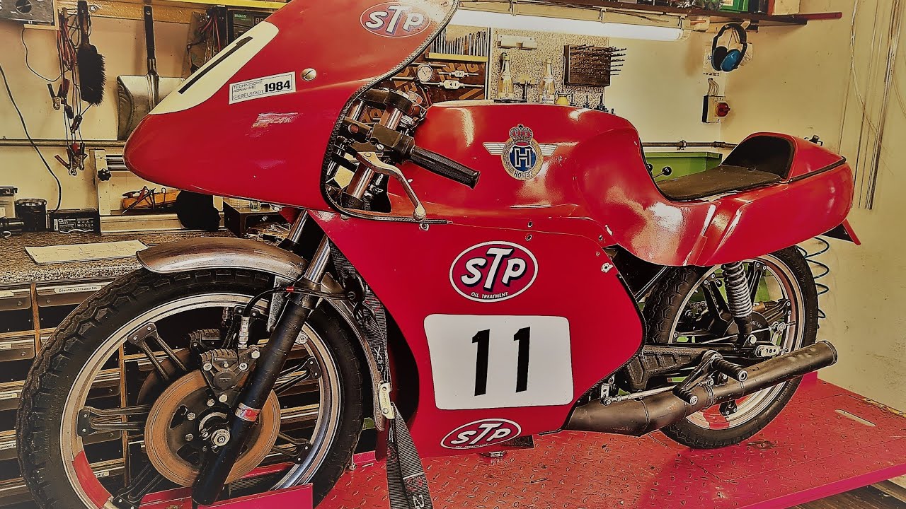 Horex Cup 80ccm original Sachs Rennmotor auf der Werkbank