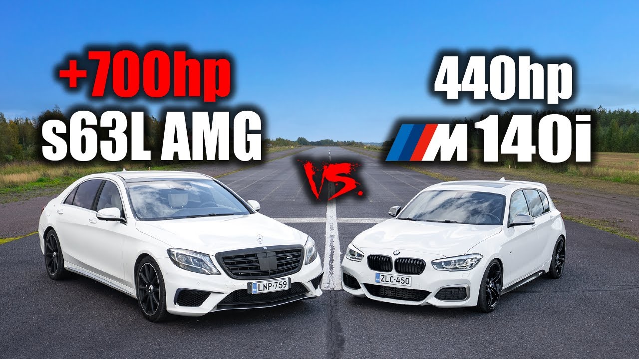 LUKSUS V8 VS. SPORTTINEN B58 | 5.5L BITURBO V8 MB S63L VS. STAGE 2 BMW M140i | KIIHDYTYSKISA