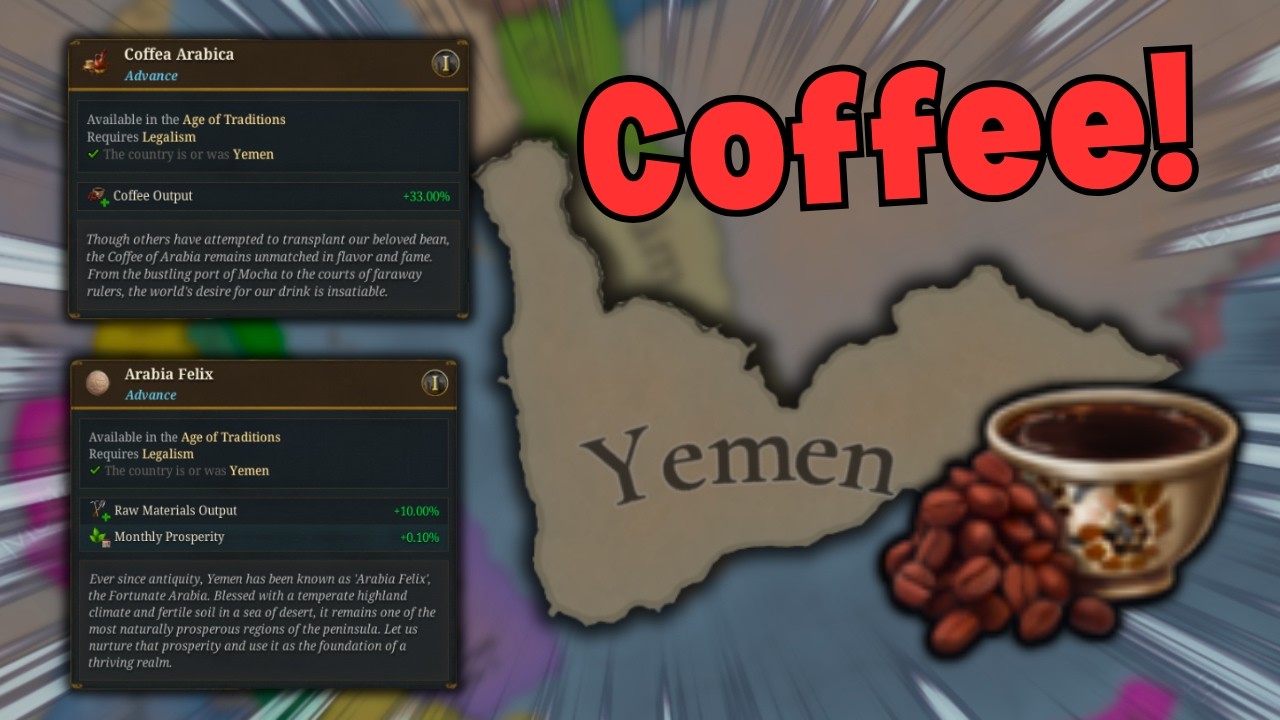 Starting Steps to Build a COFFEE Trade Empire as YEMEN - First Fifty