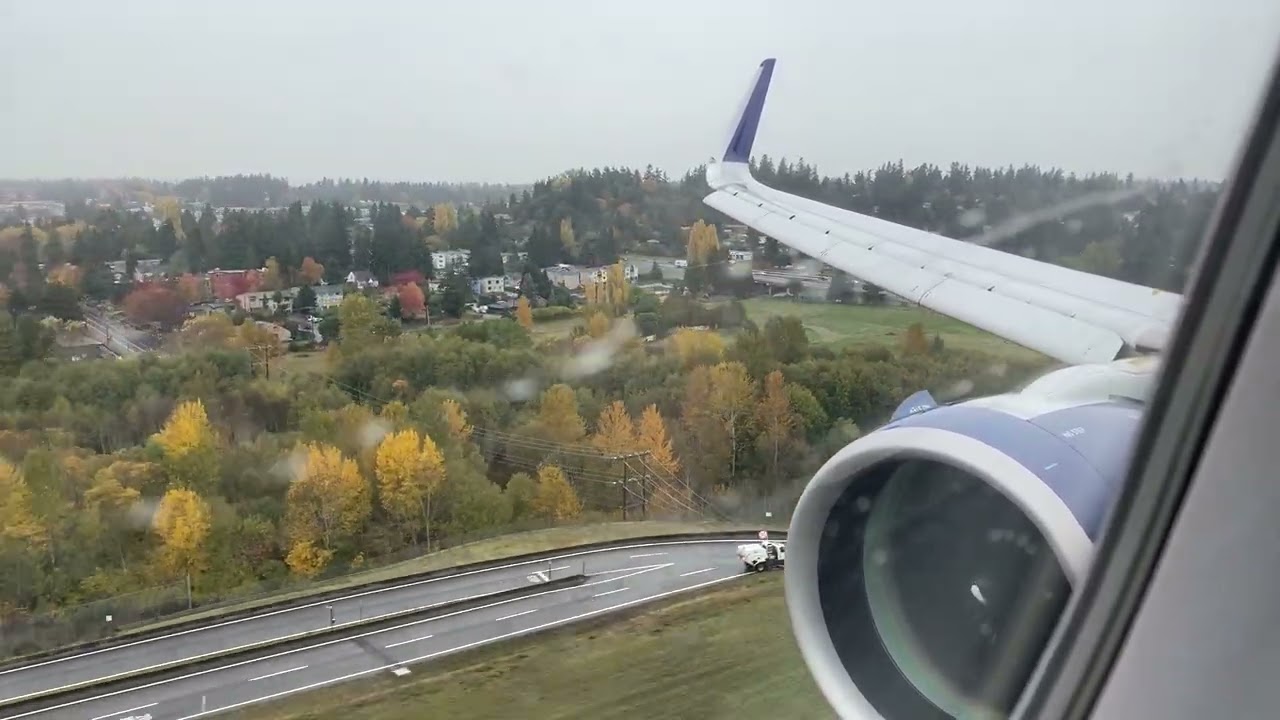 Delta Airlines Airbus A321-200neo Landing in Seattle
