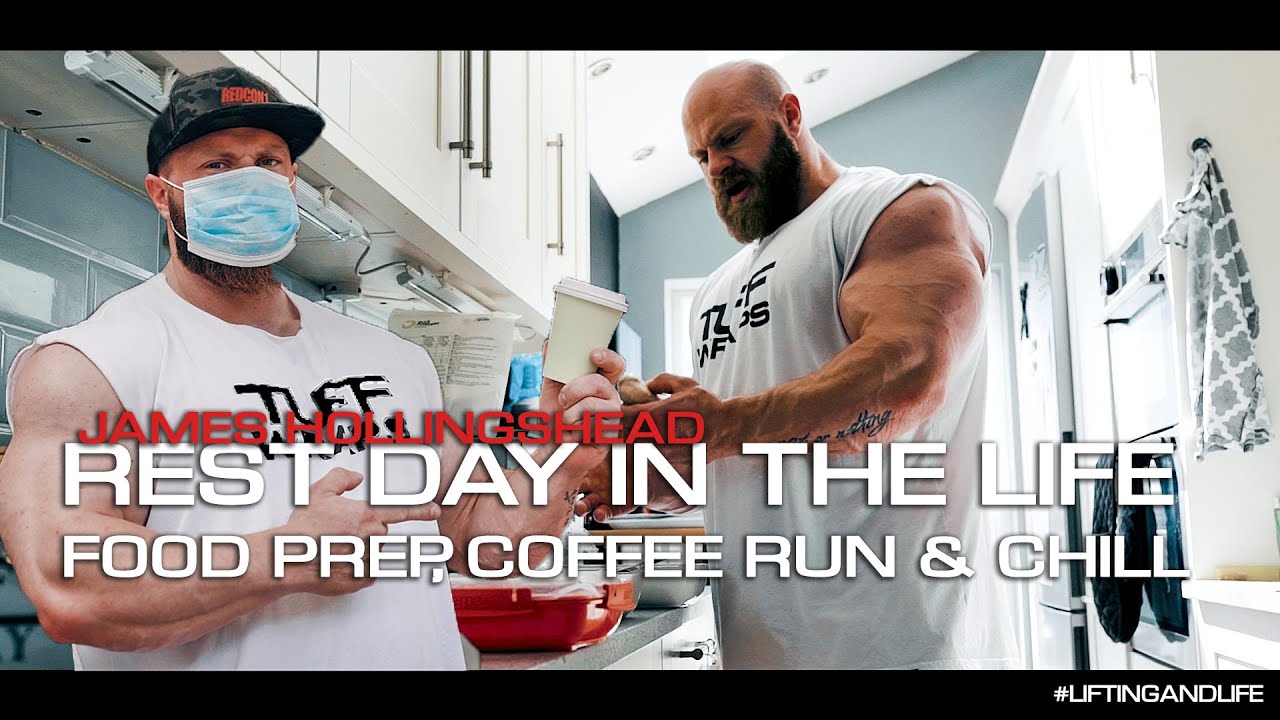 Rest DAY IN THE LIFE! - Food Prep, Coffee and Chill with James Hollingshead