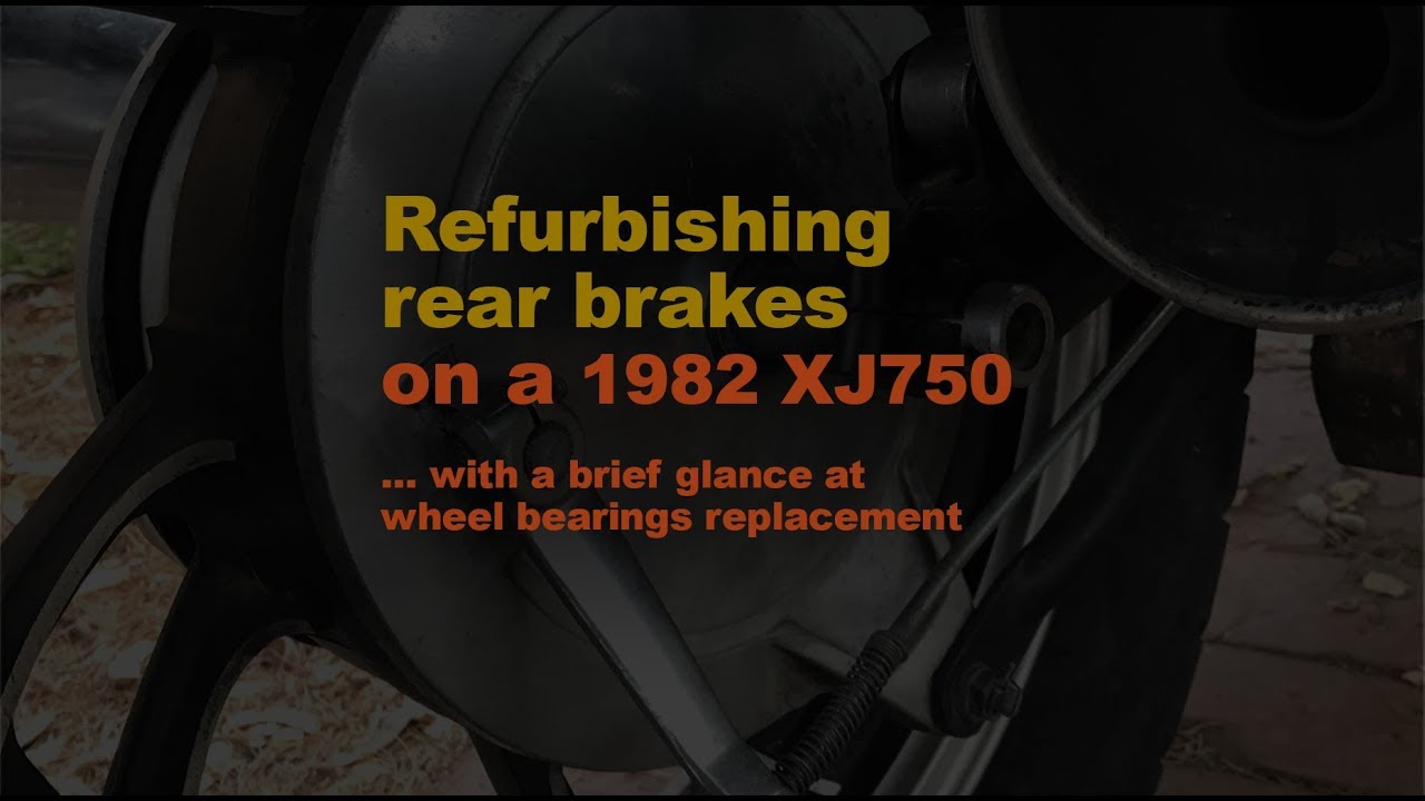 Redoing the rear brake drums on a 1982 Yamaha Maxim