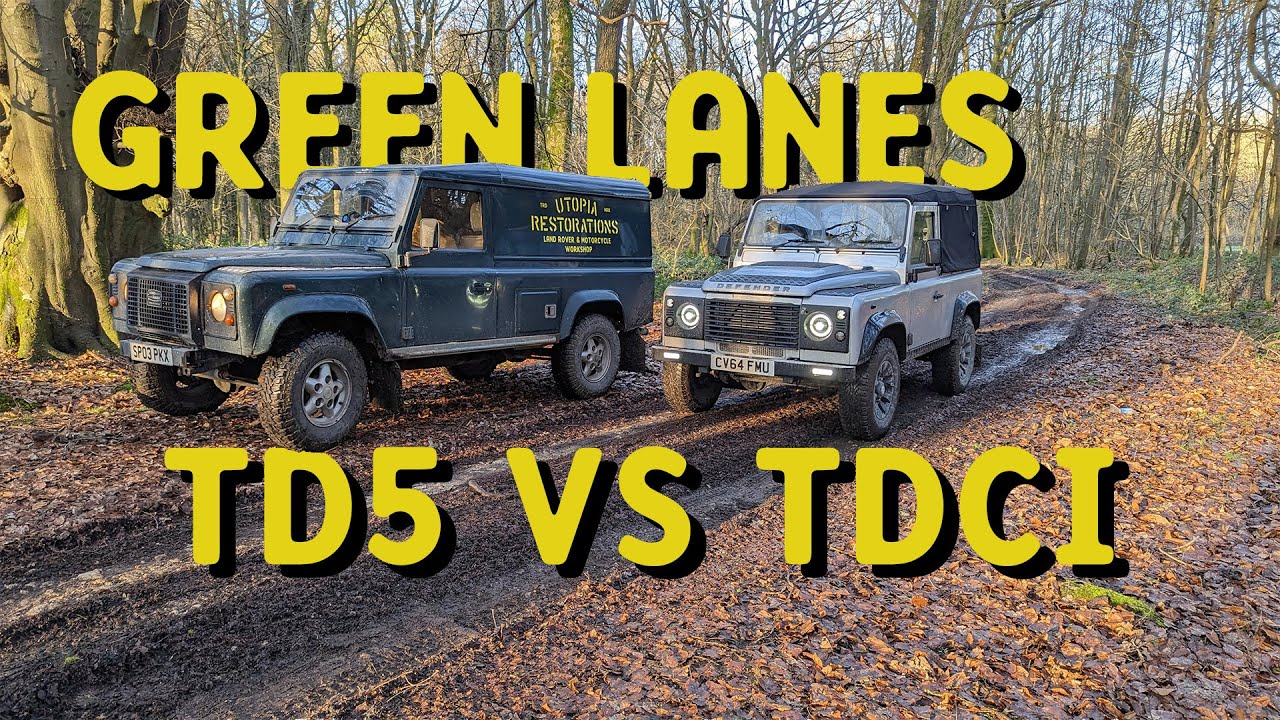 Defender TD5 vs TDCi GREEN LANES Which is better? [OFF ROAD]