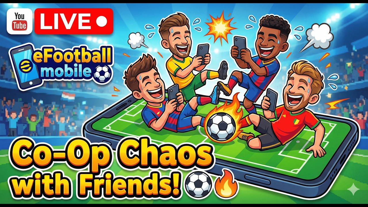 LIVE 🔴 eFootball Co-Op Chaos with Friends! ⚽🔥