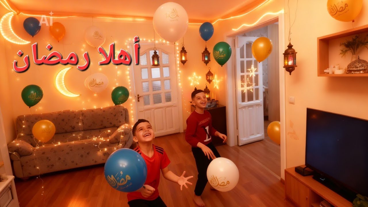 كريم وجاد زينو البيت بأحلى زينة رمضان