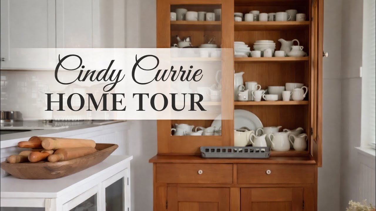 COZY COUNTRY COTTAGE FARMHOUSE HOME TOUR ~ Soft Relaxing Antique Vintage Style ~ House Homes Tours