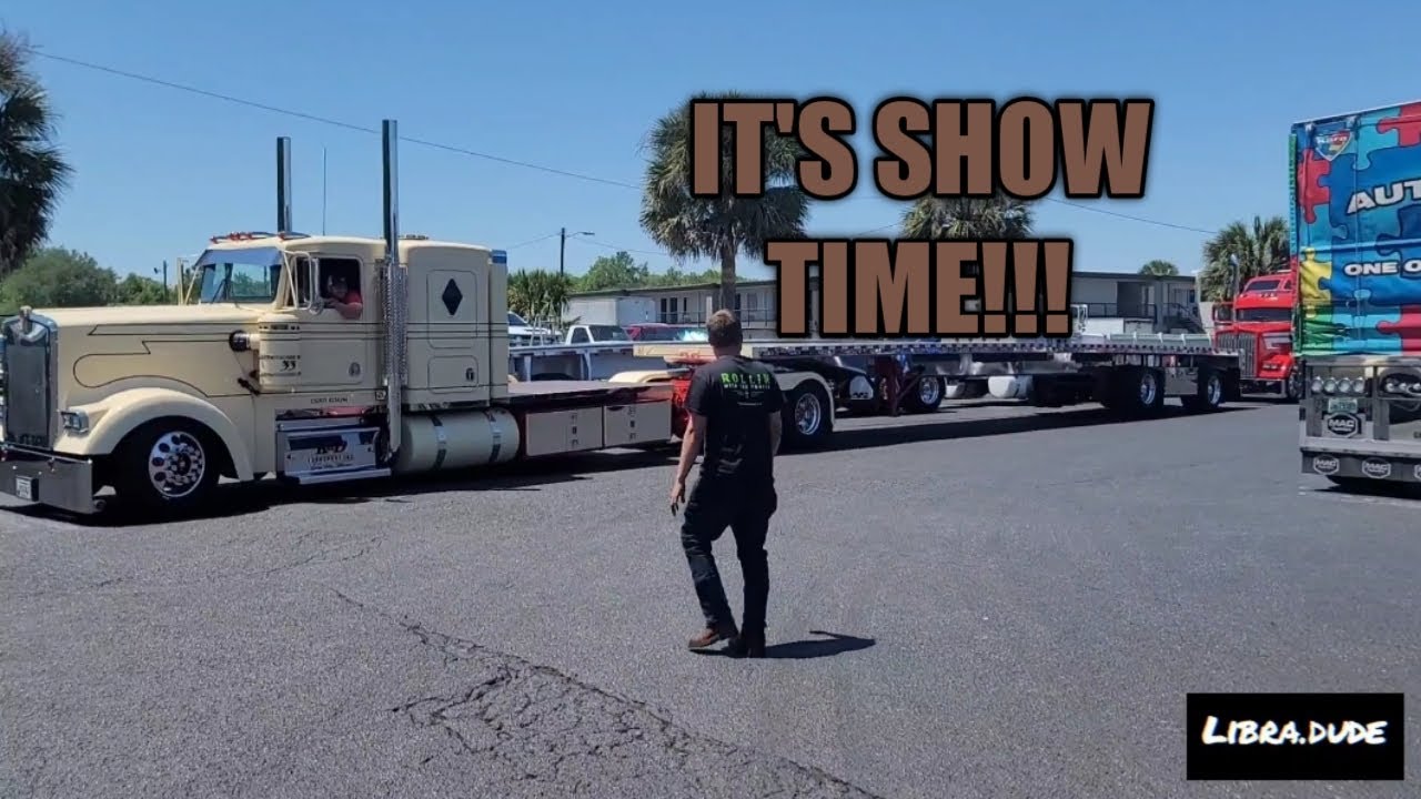75 chrome shop show....Big bad rides pulling in!!!