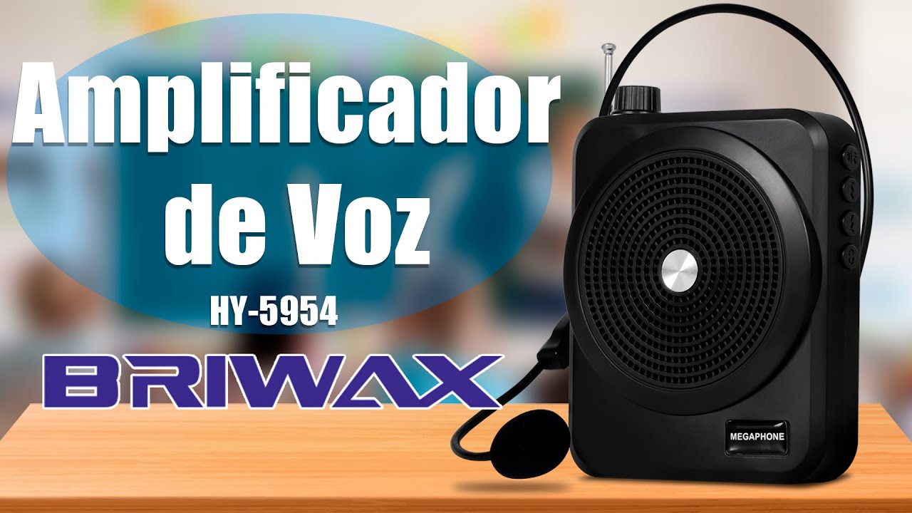 Amplificador de Voz Port&aacute;til Com Microfone Mini Caixa Som Palestras Professor Aula Academia HY-5954