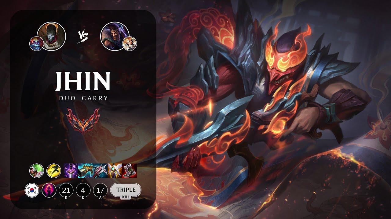 Jhin ADC vs Draven - KR Grandmaster Patch 13.23