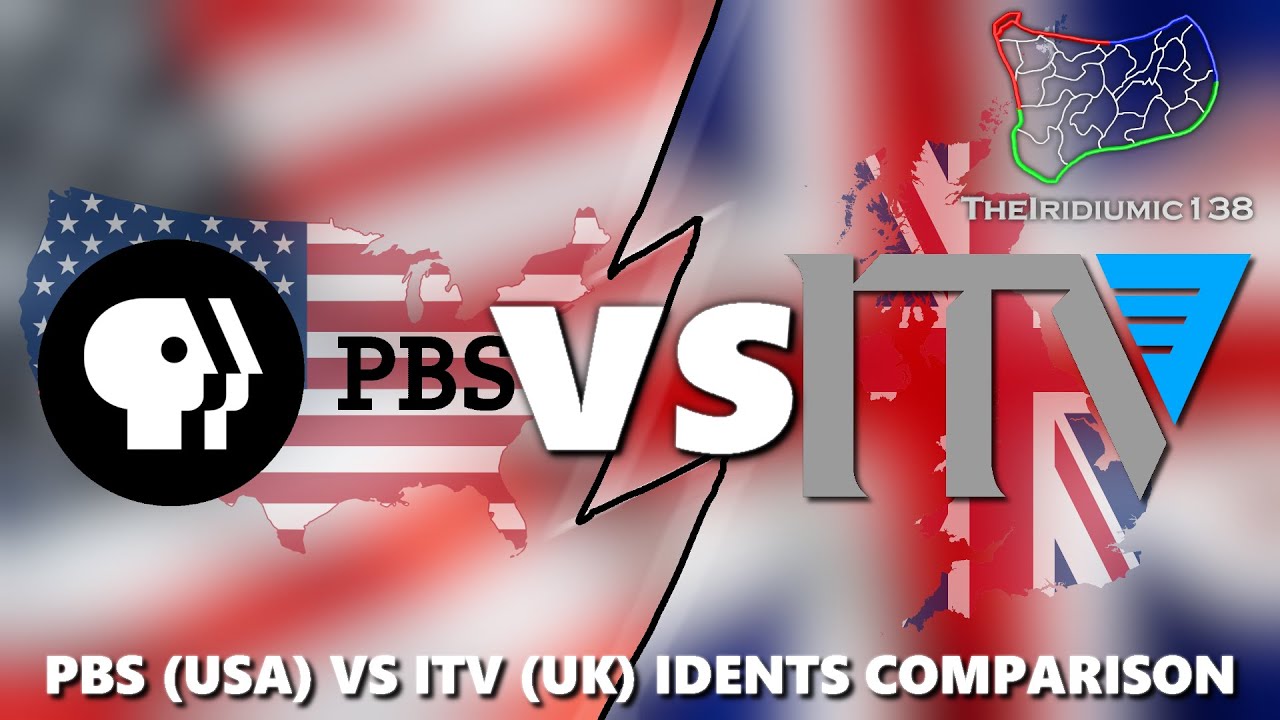Сравнение идентичностей PBS (США) и ITV (Великобритания)
